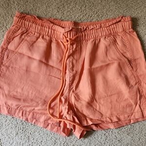 LOFT High Waist Coral Shorts